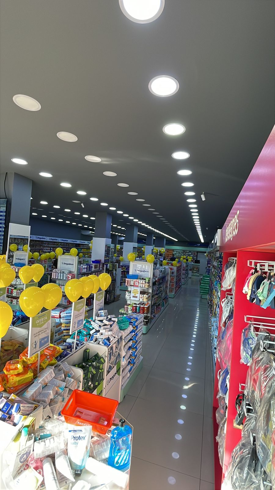 Vista interna da loja